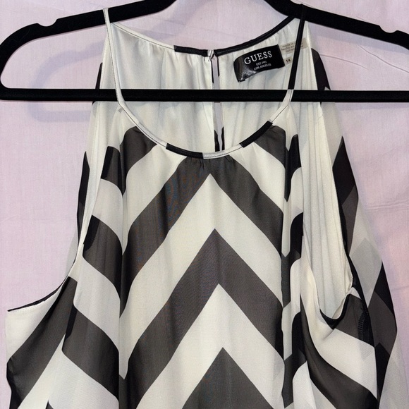 Guess Sleeveless Black and White Dress - Picture 2 of 10
